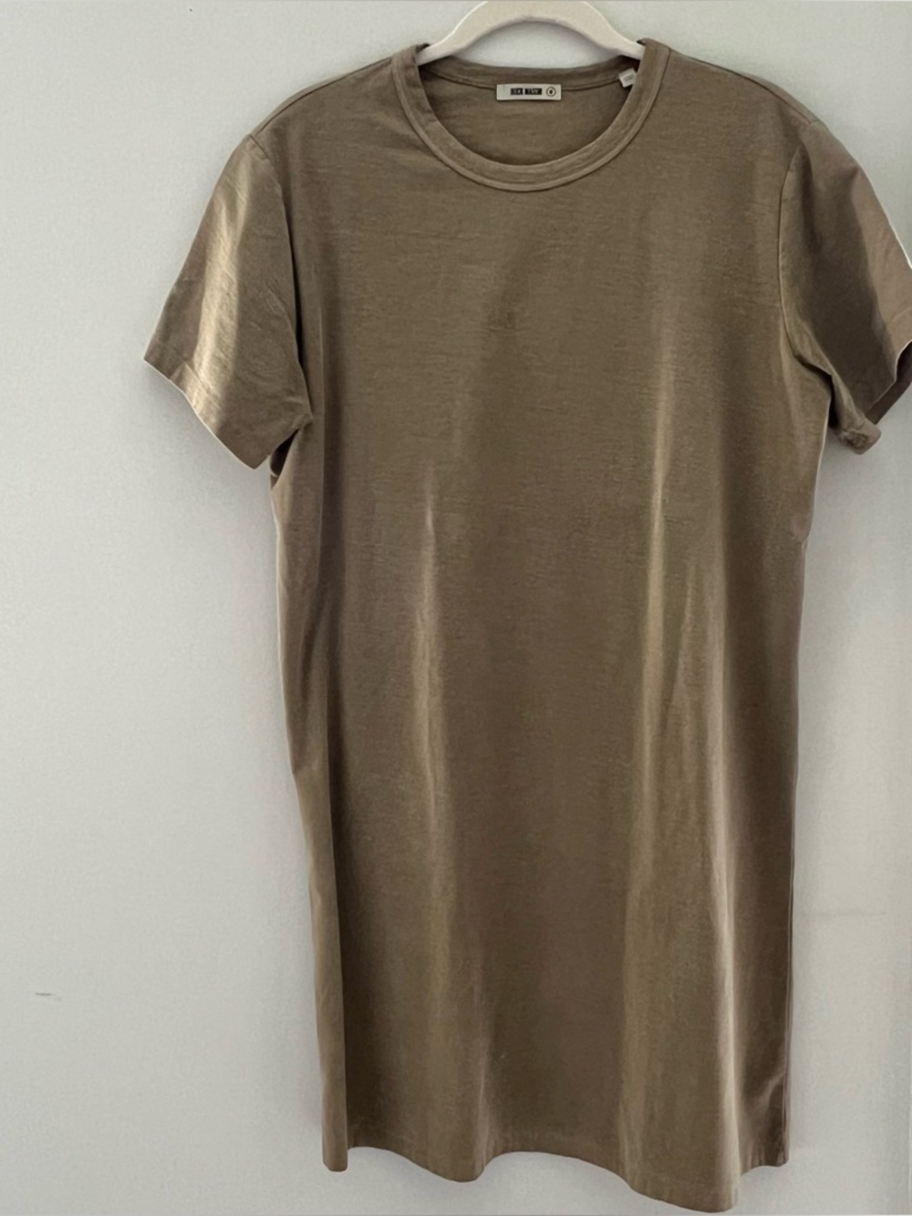 Buck Mason Olive/Taupe T-Shirt Dress